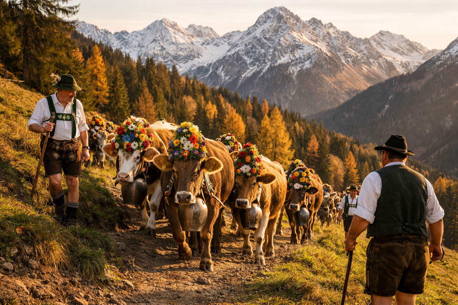 Viehscheid / Almabtrieb (Allgäu und Oberbayern)