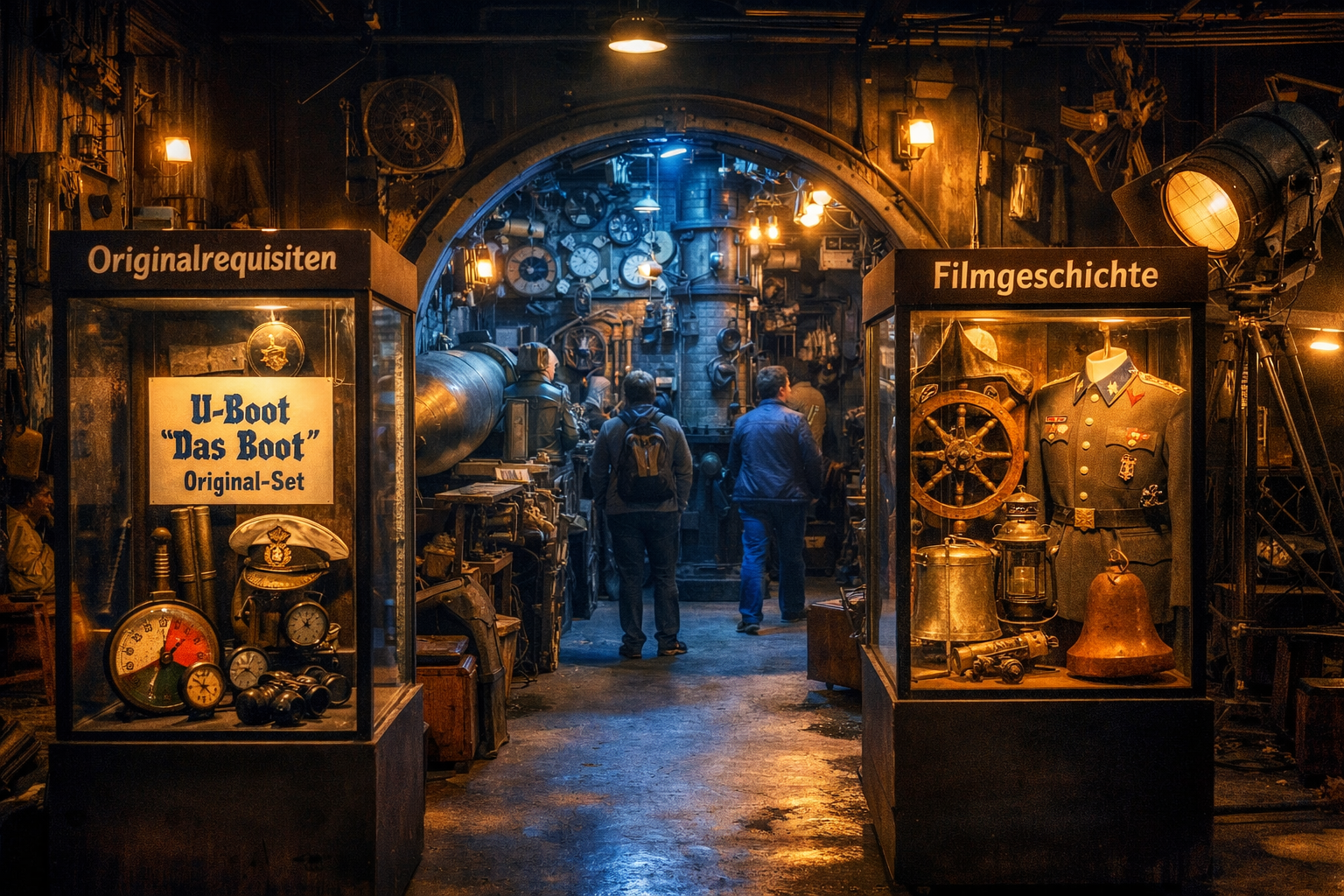 Bavaria Filmstadt (Grünwald) 1 Wide-angle () editorial photograph inside the Bavaria Filmstadt Grünwald showing the famous Das Boot submarine set and